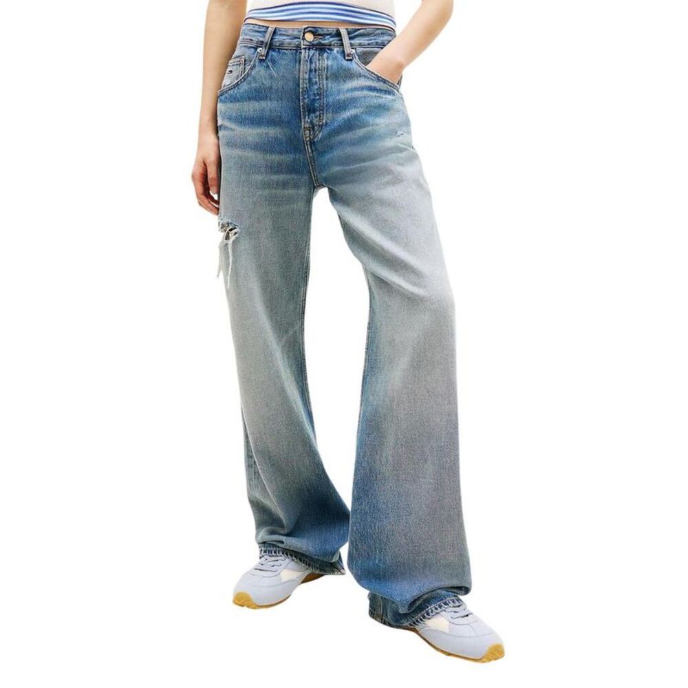 Tommy Hilfiger Jeans Blue Recycled Cotton Boyfriend Women's Jeans